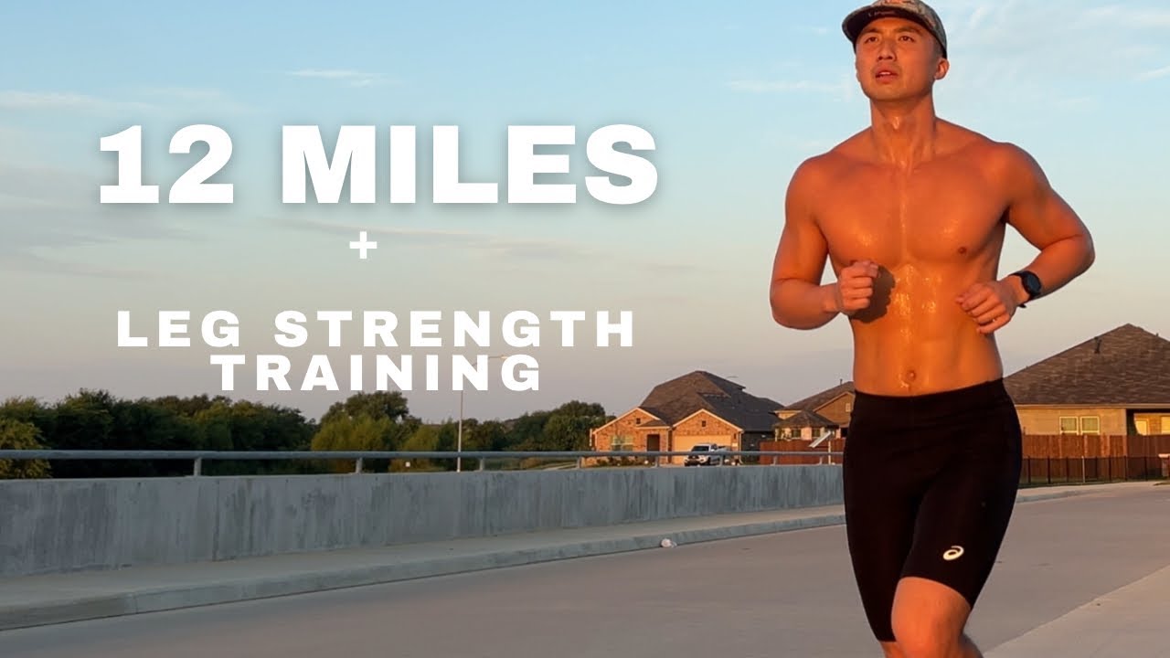 12 Mile Run + Leg Strength Training Day | Marathon Prep EP. 3