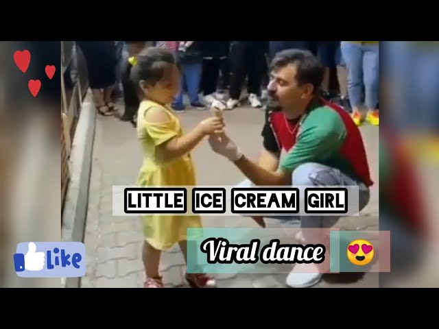 Little girl dance in Turkish ice cream shop went viral😍 class=