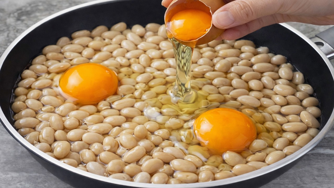 Белая фасоль с яйцами вкуснее мяса, готовьте хоть каждый день! Никто не знает этот доступный рецепт