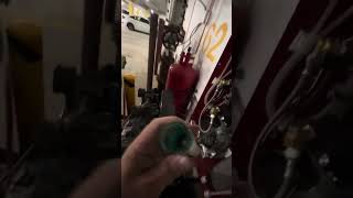 Nitrogen system filter, change and filter alarm reset