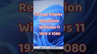 Change Display Resolution Windows 11 || Display Resolution: 1920x1080 Resolution #shorts