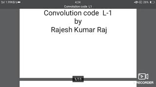 Convolution code