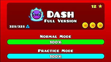 [Update] Dash Full Version 100% (All Coins) By SwitchStepGDYT & MATHICreatorGD | Geometry Dash 2.2 |