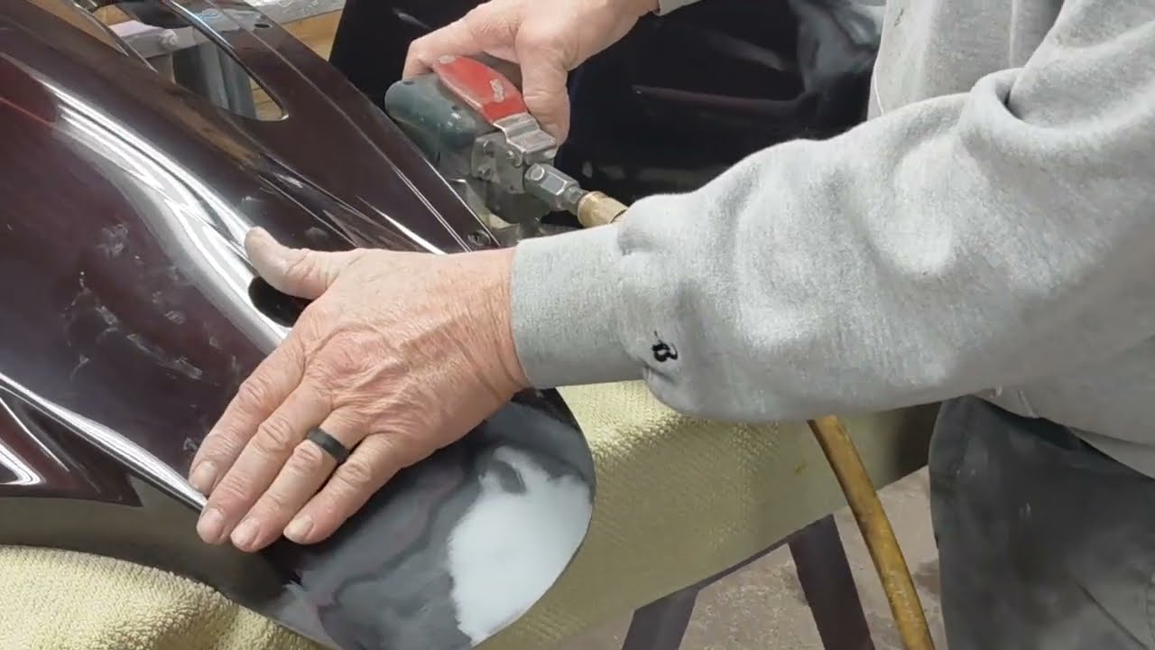 Покраска мотоцикла Street Glide 2014 года выпуска Джонси (Часть 3) @SilverNutsGarage