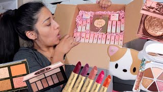 PART 1 HUGE MAKEUP PR UNBOXING! LETS SWACTH EVERYTHING!!!