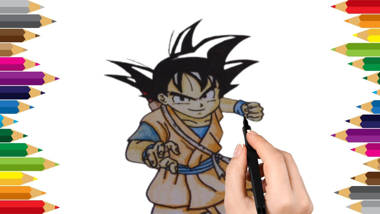 Como dibujar a Son Goku de Dragon Ball - Daima - SSJ - YouTube