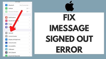 How to FIX iMessage Signed Out Error  (UPDATED!)