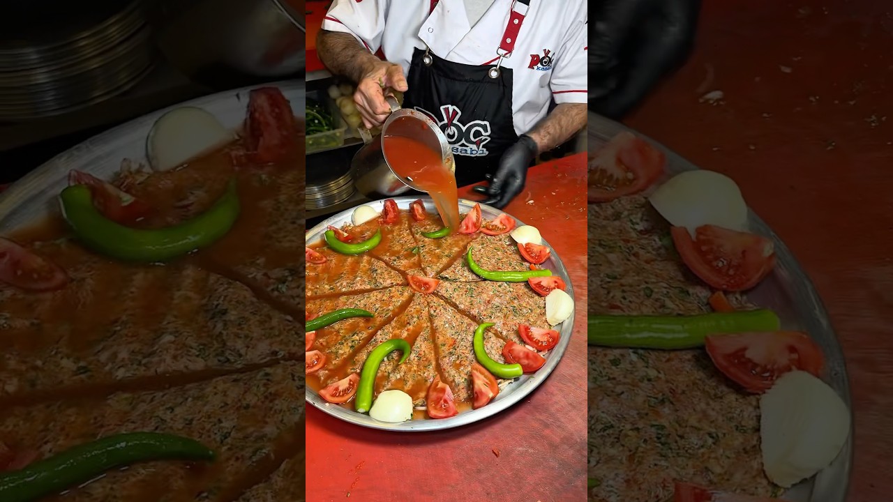 Bu tarif hiç kimsede yok altı soğan salatalı tepsi kebabı Hatay Pöç kasabı Antakya. #food #reklam