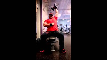 Overhead Dumbbell triceps extensions superset with dumbbell curls