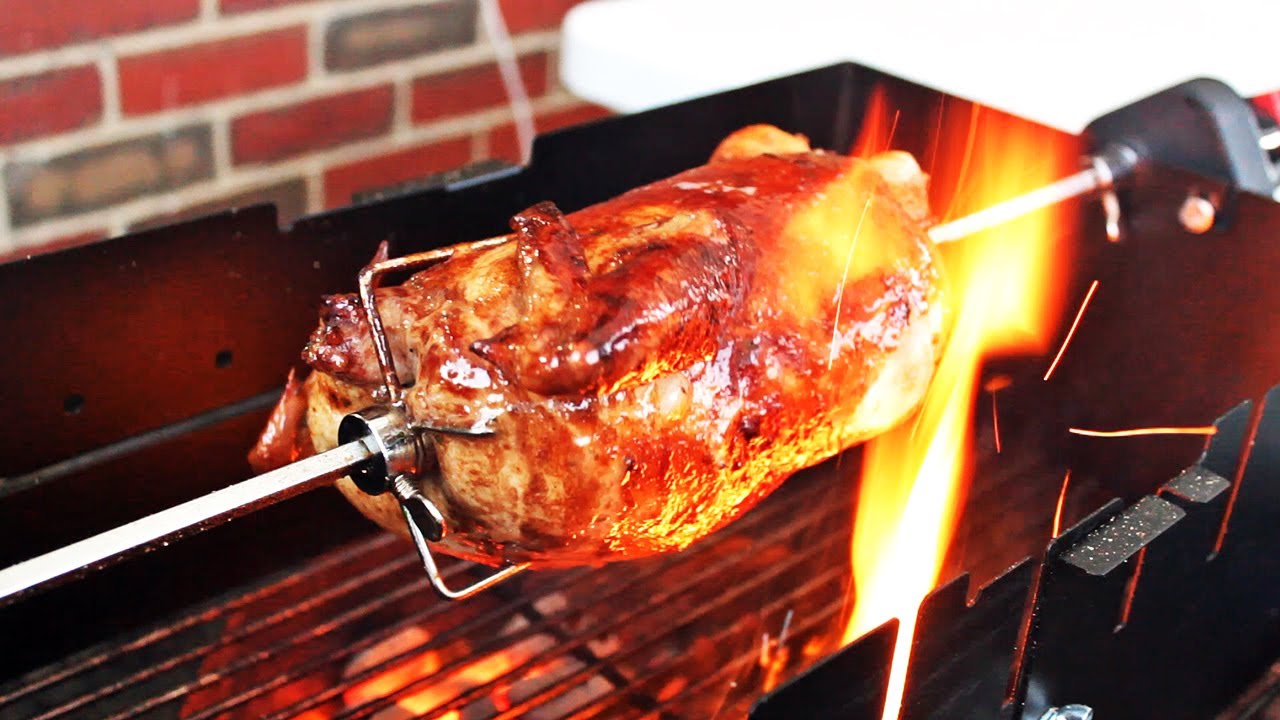 Ontwaken Amerikaans voetbal Worstelen How To Rotisserie On Different Barbecues + Spit Roast Basics Video - YouTube