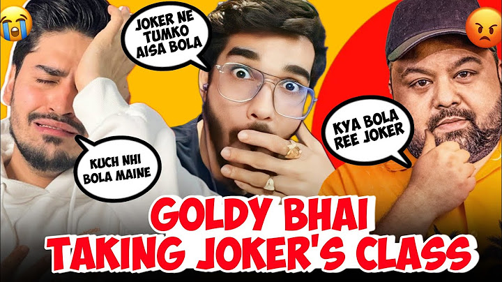 Joker Ne Goldy Bhai Ko Kya Bola?😤 ft.@SnaxGaming