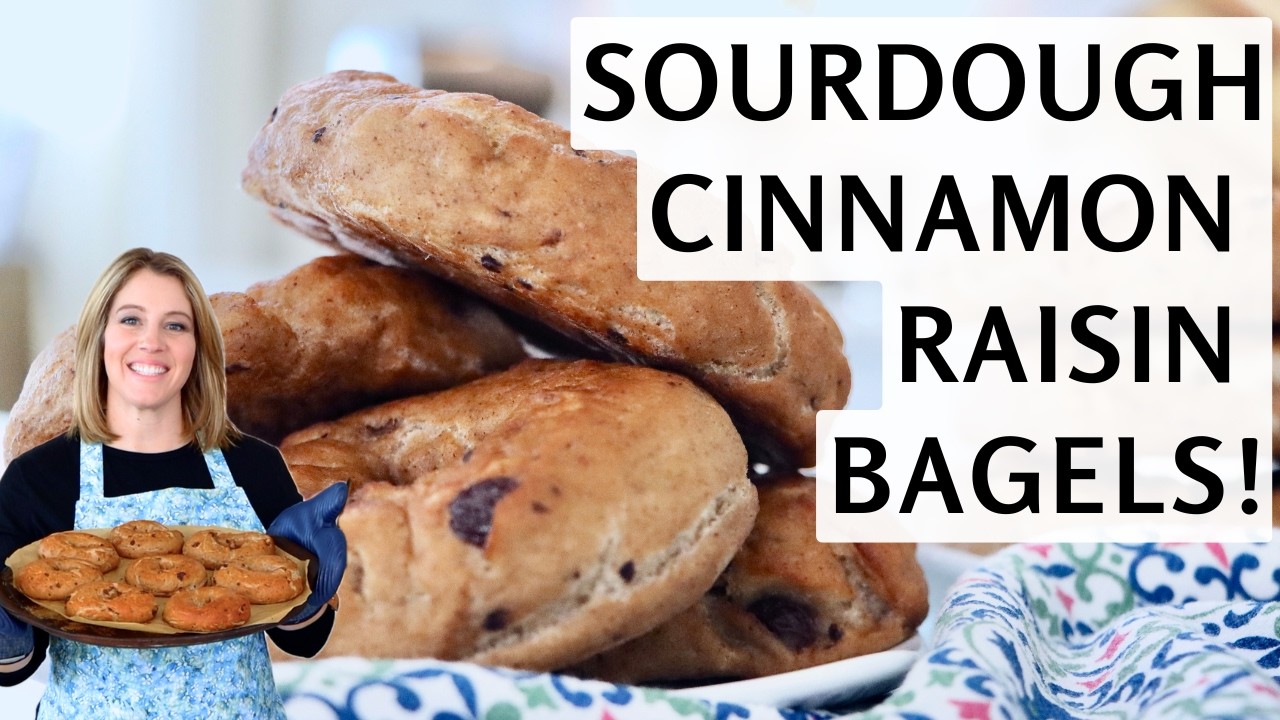 Свежеиспеченные бублики на закваске с корицей и изюмом | Мягкие, жевательные и натуральной фермен...