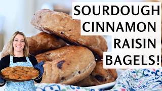 خبز بيغل بالقرفة والزبيب مصنوع من العجين المخمر من الصفر | طري، مطاطي، ومخمر طبيعياً screenshot 5