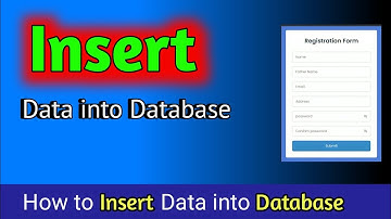 How to Insert Data into Database using PHP language