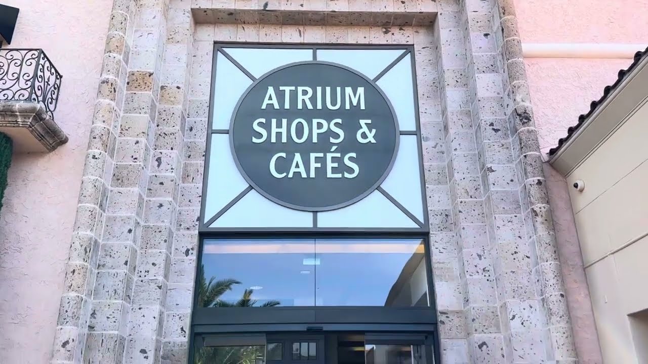 Fashion Island Atrium Shops and Cafe Walking Tour