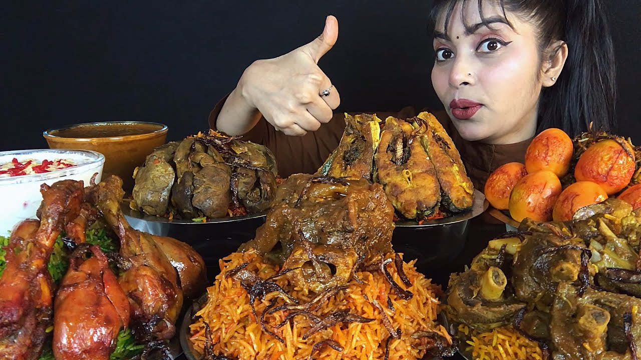 EATING 6 DIFFERENT OF BIRYANI CHICKEN,MUTTON,PAYA,KALEJI,FISH,EGG BIRYANI RAYTA GRAVY | ASMR MUKBANG