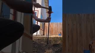 Setting Fpv Flag Rebar In Hard Dry Soil