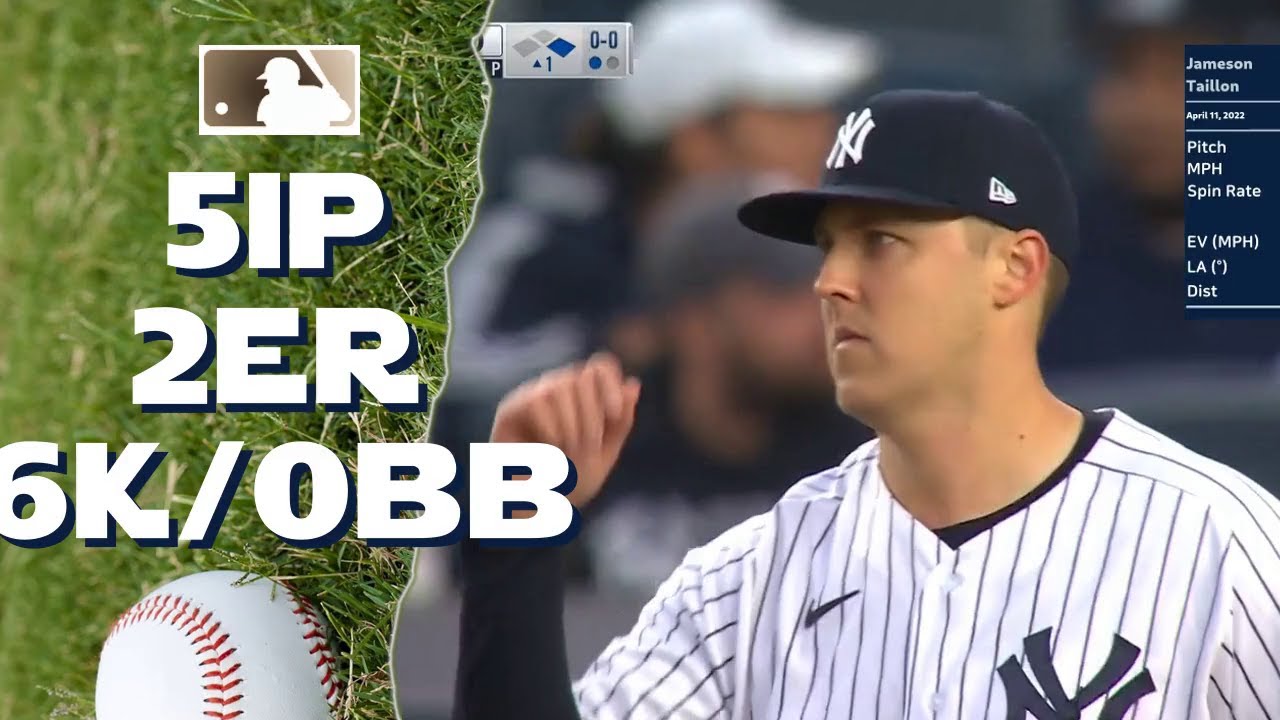 Jameson Taillon Apr 11, 2022 MLB highlights YouTube