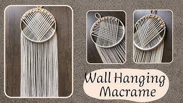 Wall Hanging Circle Macrame/Painel #macrame#diy#craftsmanship#decoration#tutorial#wallhanging