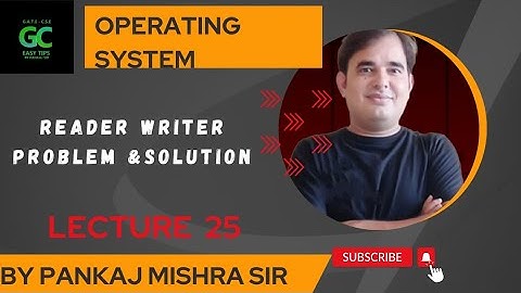 #25 Reader Writer Problem and Solution | Operating System | GATE 2024 | By Pankaj Mishra Sir #os