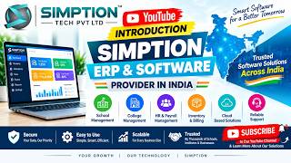 SIMPTION SOFTWARE INTRODUCTION | COLLEGE SOFTWARE | SCHOOL SOFTWARE PROVIDER | ERP FOR INSTITUTES screenshot 1