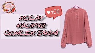 Gömlek,Bluz Nasil Di̇ki̇li̇r? Kendi Gömleğini Kalıp Olarak Kullanabilirsin... Shirt Sewing