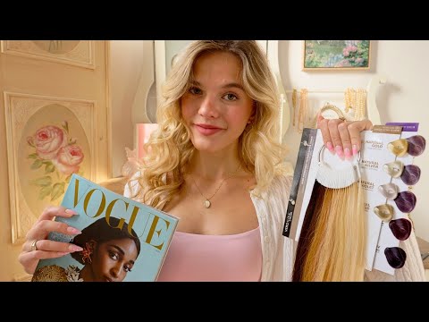 ASMR Detailed Hair Analysis Roleplay Scalp Check Hair Exam Colour Analysis Style Options 