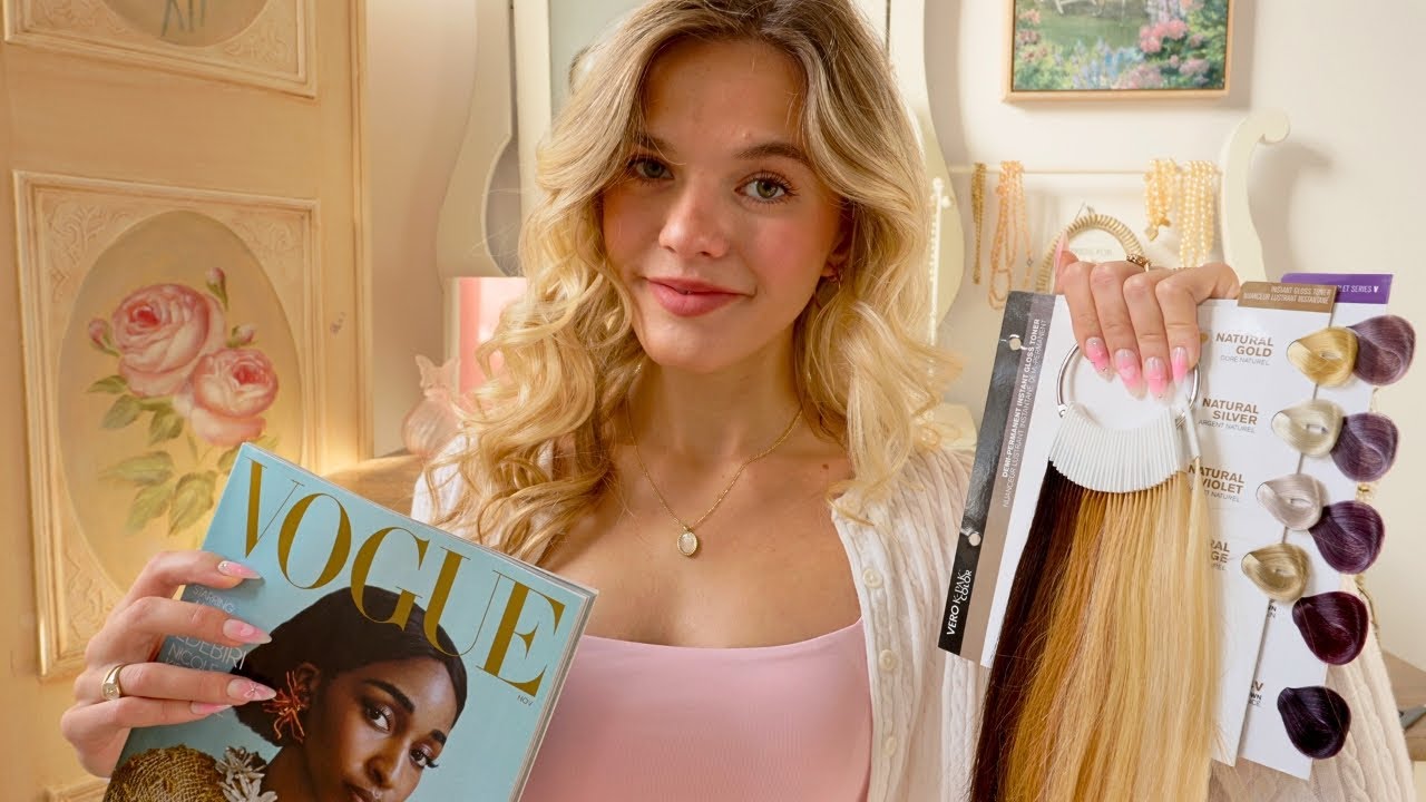 ASMR Detailed Hair Analysis Roleplay 🦢🎀🪞 (scalp check, hair exam, colour analysis, style options)