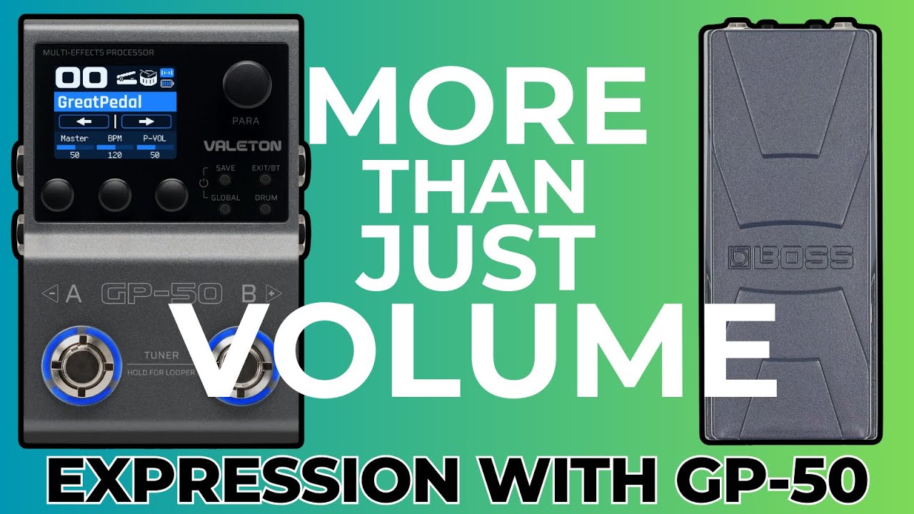 How to Use an Expression Pedal with the Valeton GP-50 - YouTube