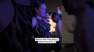Rihanna, asap Rocky pregnant happy when DJ played song music video party concert festival Jason Lee