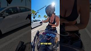 I DON’T WANT ANY PROBLEMS! 😳 #bikerchick #gsxr #gsxr1000r #bikergirl #bikers #girlcode #ladybiker