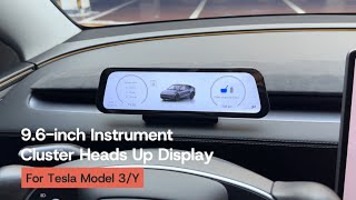 New Tesla Model Y Juniper 9.6 Hud Digital Instrument Cluster Real-Time Driving Info Carplay