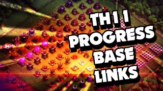 TOP 5 BEST TH11 PROGRESS BASE LINK | COC TOWN HALL 11 PROGRESS BASE LINK | CLASH OF CLANS