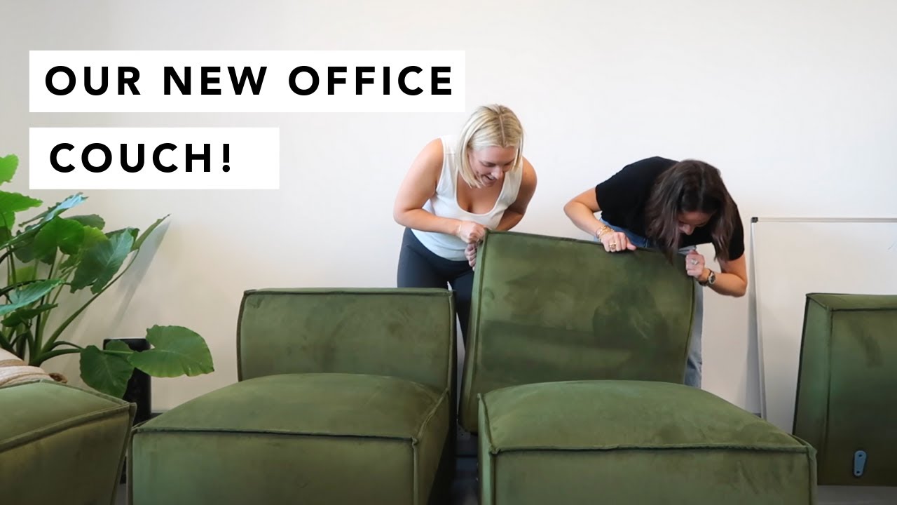 OUR NEW OFFICE COUCH! | VLOGTOBER | Estée Lalonde