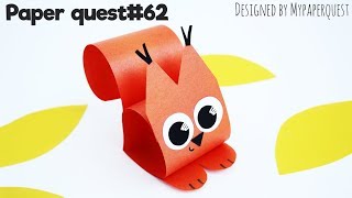 Поделка БЕЛОЧКА из бумаги [🍁ПОДЕЛКИ НА ОСЕНЬ🍁] для детей | SQUIRREL Easy Craft for Kids