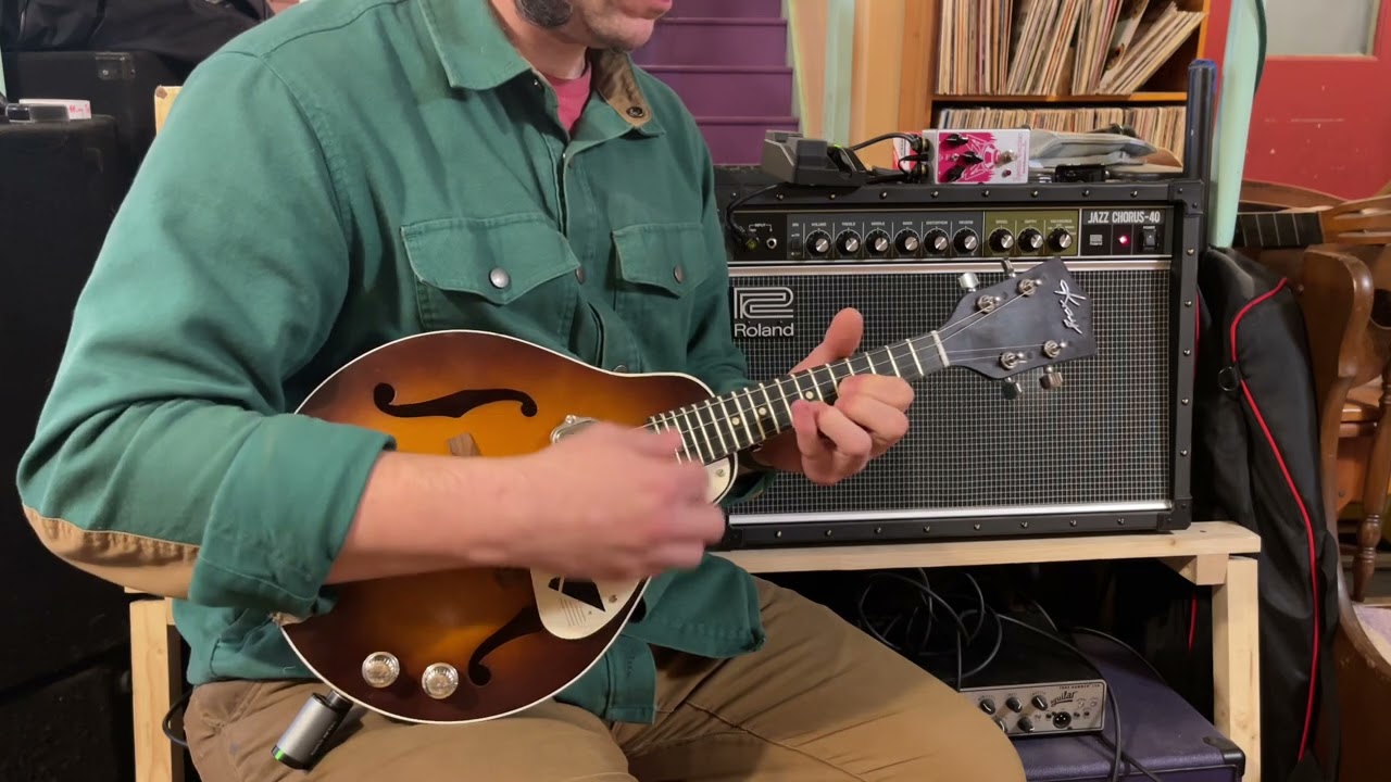 1960s Kay electric mandolin (modded, 4-string conversion) - YouTube
