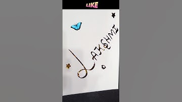 Lakshmi name was written with unique magic pen like a pro 😁