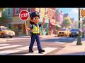 The Crossing Guard Waves 🚦👋 | Fun Baby Song | Nursery Rhymes for Kids