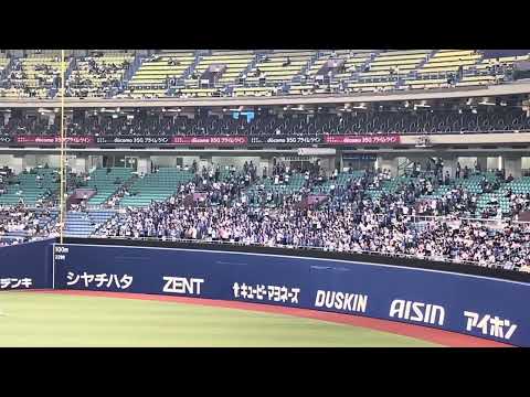かつての本拠地ナゴヤドームにて京田陽太　応援歌　7/26 (慣れたショートで躍動)