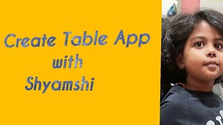 Table app with Shyamshi #shyamshi screenshot 1