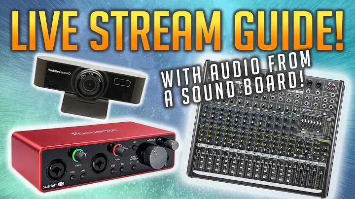 Live Stream Church w/ Audio from Soundboard! | A Guide to Webcam and Audio Interface Setup