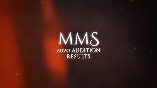 [MMS] 2020 AUDITION RESULTS