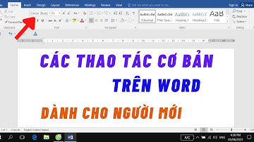 Các thao tác Cơ Bản trên Word - Cho người mới Bắt Đầu