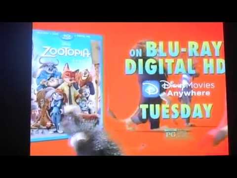 Zootopia DVD Commercial 