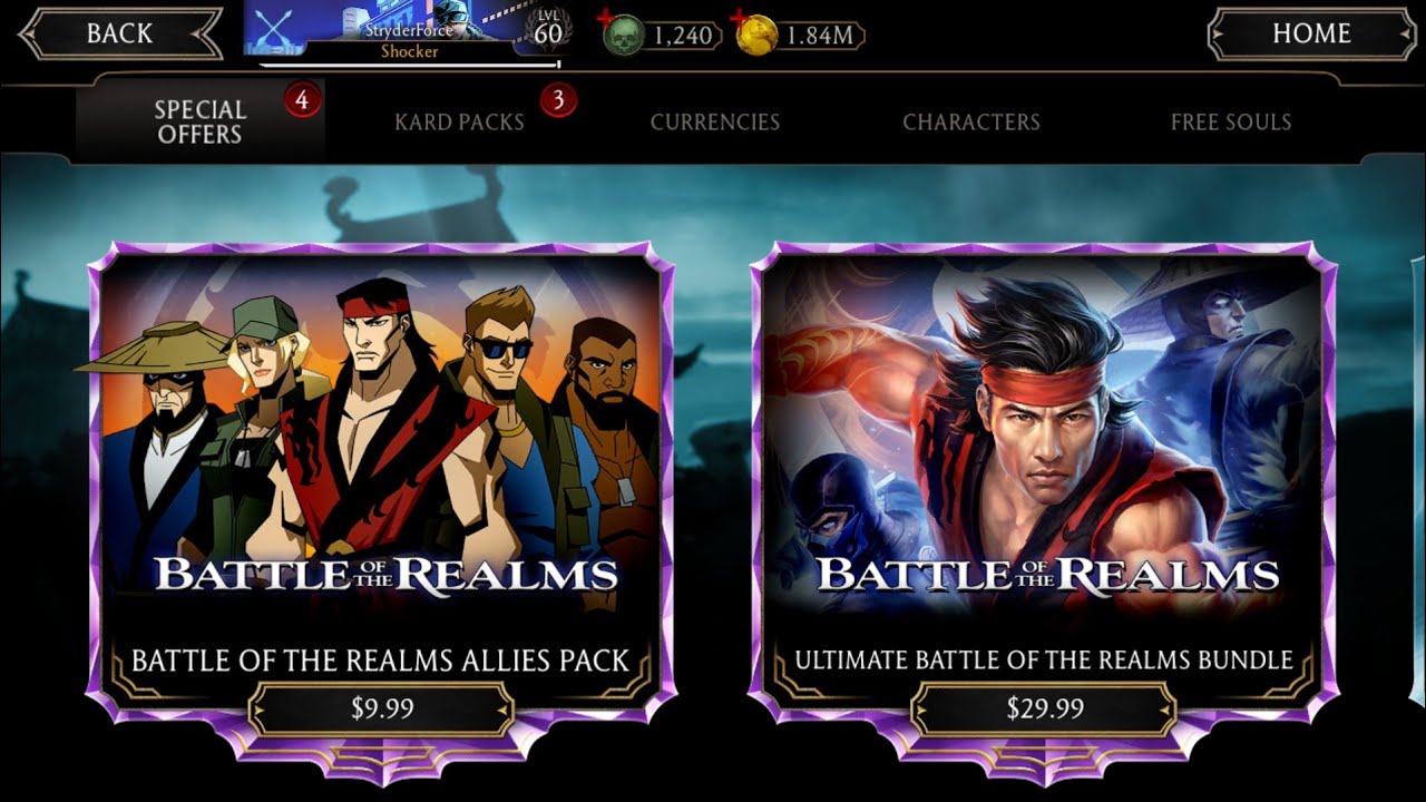 Mortal Kombat Legends: Battle of the Realm Ultimate Bundle Packs