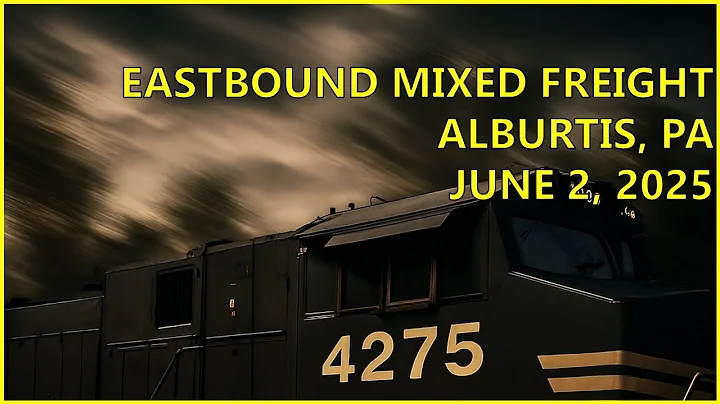 Norfolk Southern 10K lugs through Alburtis, PA, June 2025