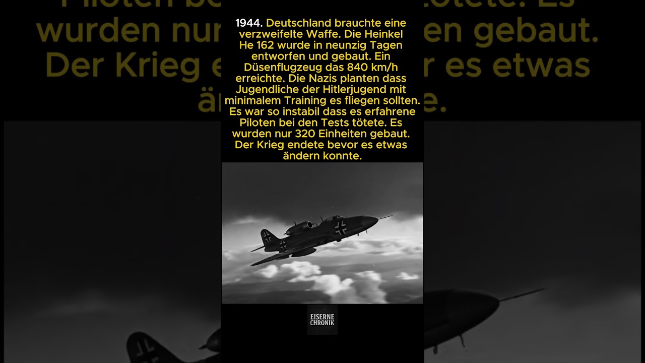 Der deutsche Jäger so fortschrittlich dass er seine eigenen Piloten tötete