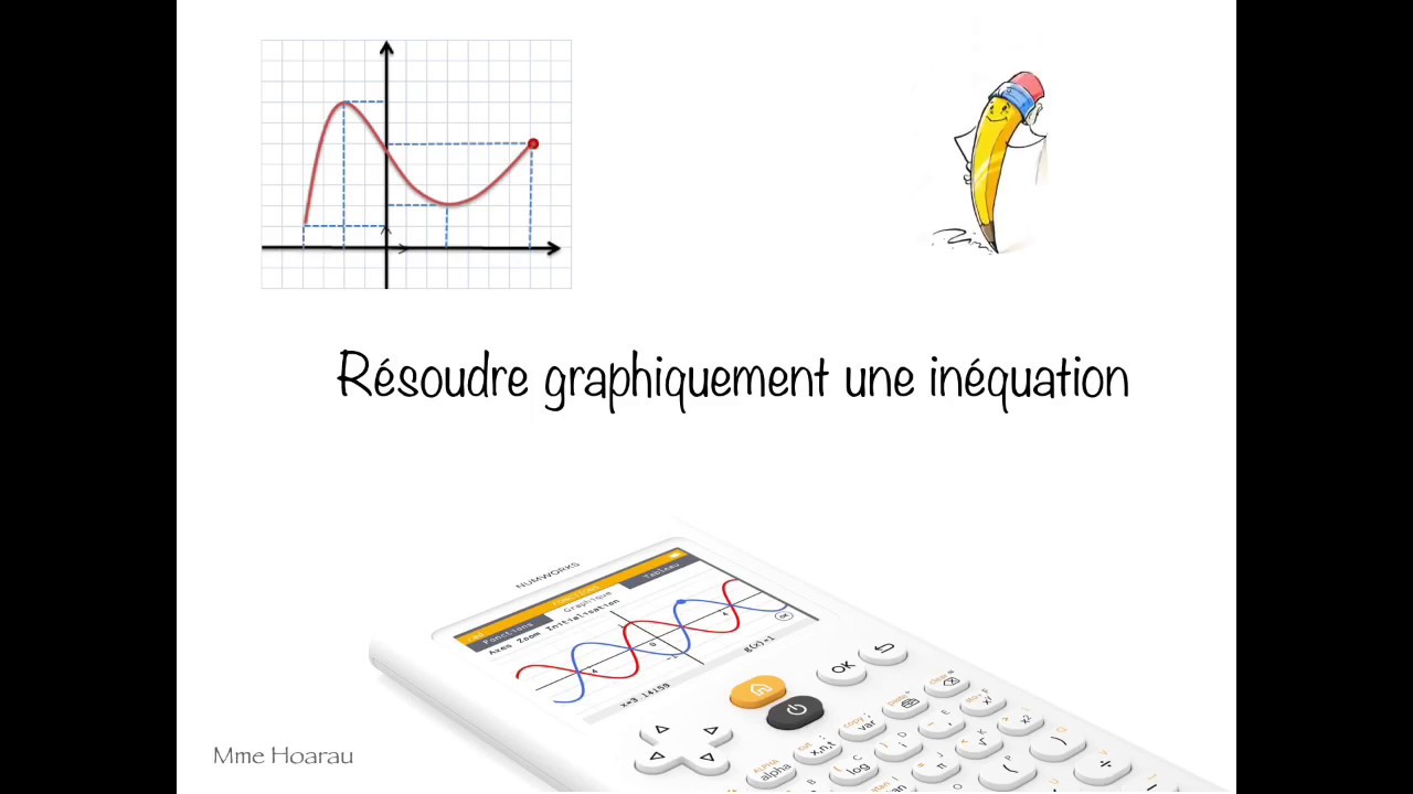 Résoudre graphiquement une inéquation - YouTube