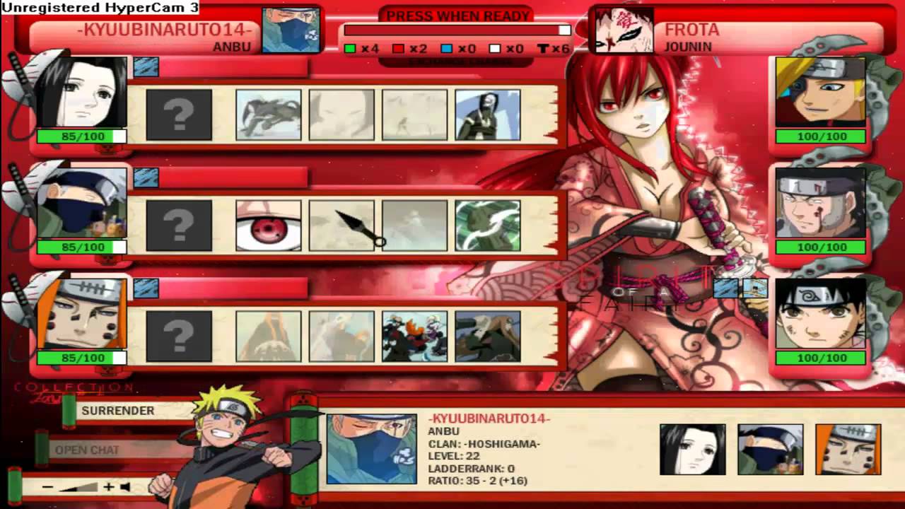 Naruto-Arena: Kyuubi is Back|+17|Leveling to Jin Part 1