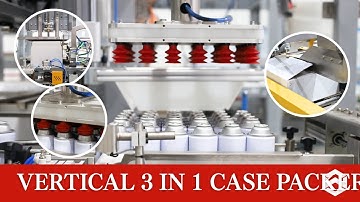 WIN-WIN PACK Vertical 3-in-1 Case Packer | Automatic Carton Forming, Packing & Sealing #casepacker